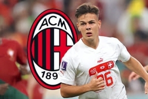 瑞士天才国脚即将加盟AC米兰！贾沙里，他潜力比扎卡更高？
